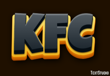KFC テキスト効果