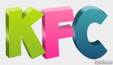 KFC Text effect