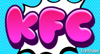 KFC Text effect