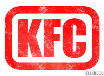 KFC Effet de Texte
