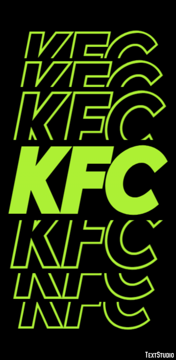 KFC テキスト効果