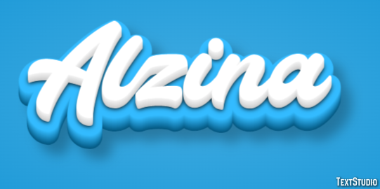 Alzina Tekst Effect