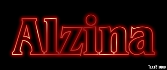 Alzina Tekst Effect