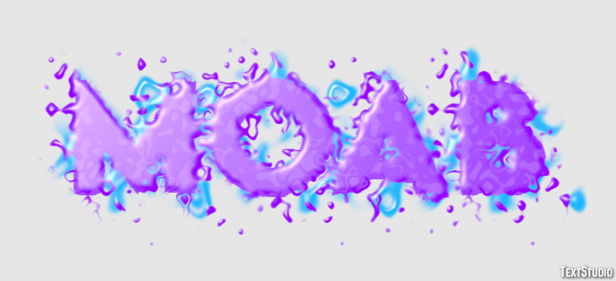 Moab Efeito de texto