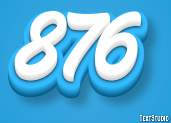 876 Text Effect