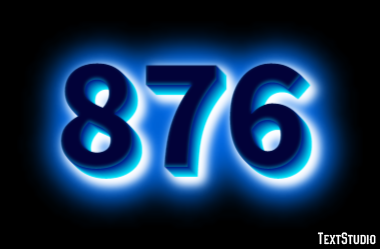 876 Text Effect