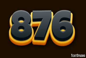 876 Text Effect