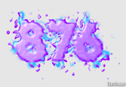 876 Text Effect