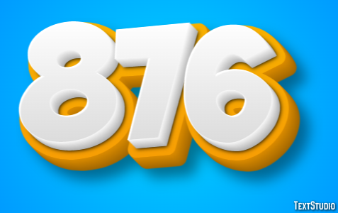 876 Text Effect