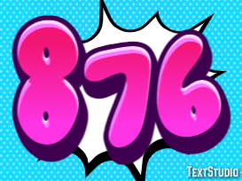 876 Text Effect