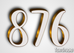 876 Text Effect