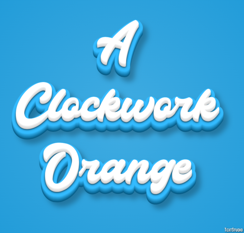 A Clockwork Orange Tekst Effect