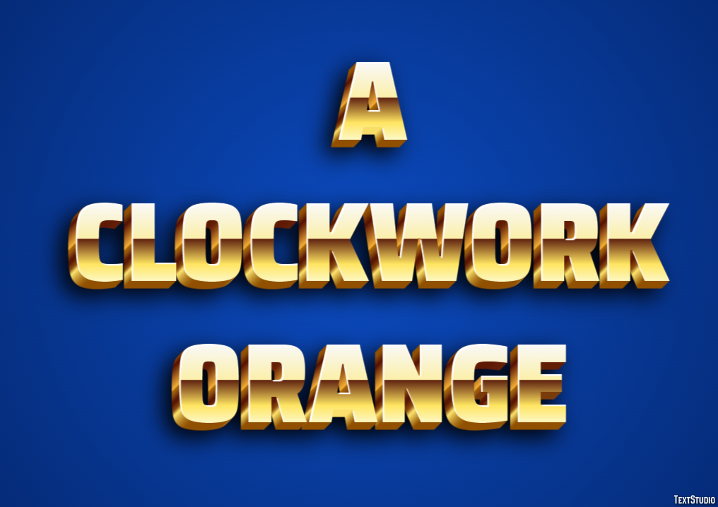 A Clockwork Orange Text Effect