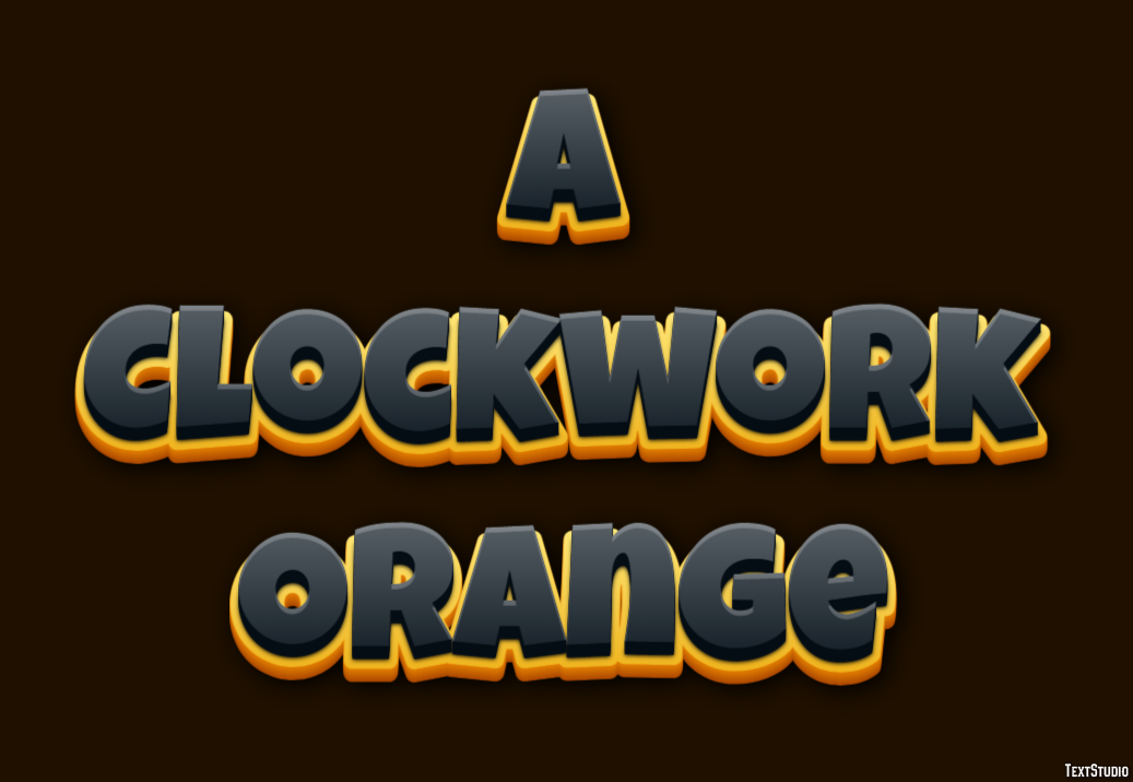 A Clockwork Orange Text Effect