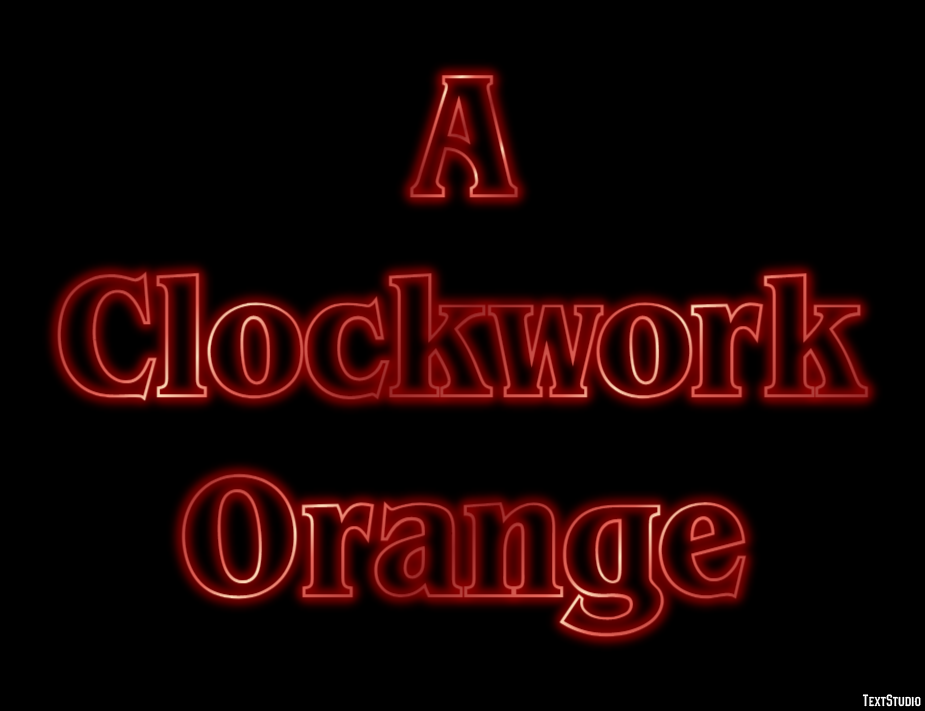 A Clockwork Orange Tekst Effect