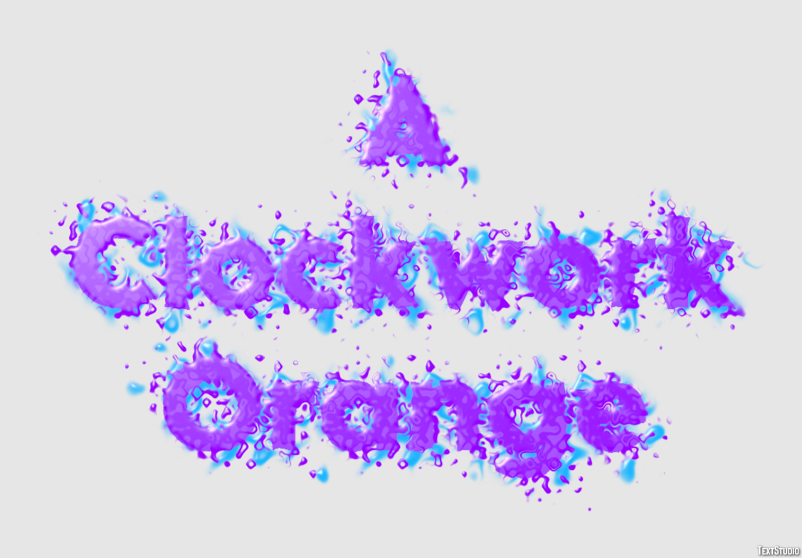 A Clockwork Orange Texteffekt