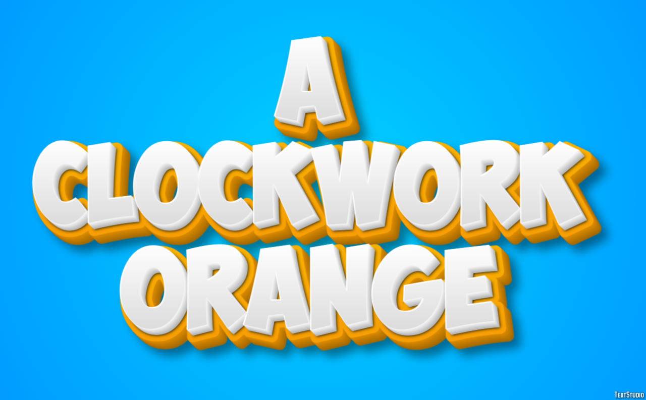A Clockwork Orange Tekst Effect