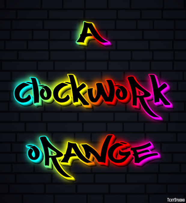 A Clockwork Orange Tekst Effect