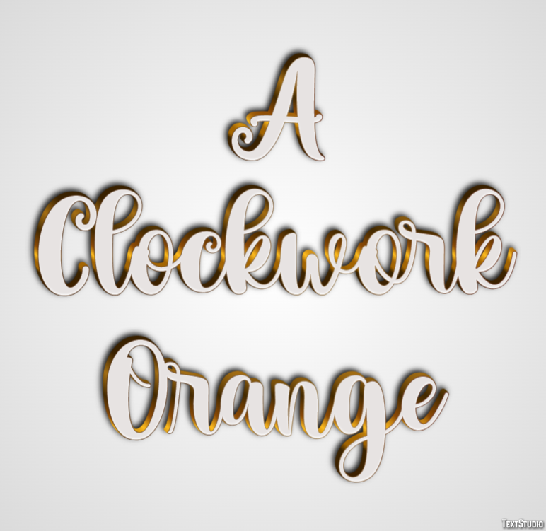 A Clockwork Orange Text Effect