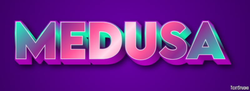 Medusa Efecto de texto