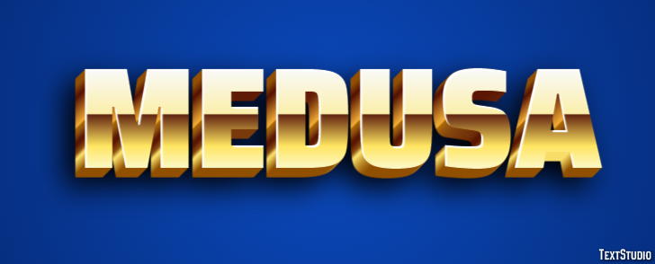 Medusa Efecto de texto