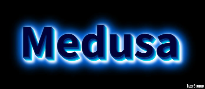 Medusa Effetto testo