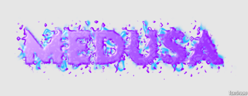 Medusa Efecto de texto