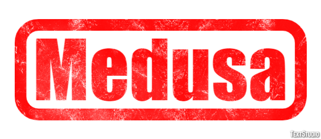 Medusa Efecto de texto