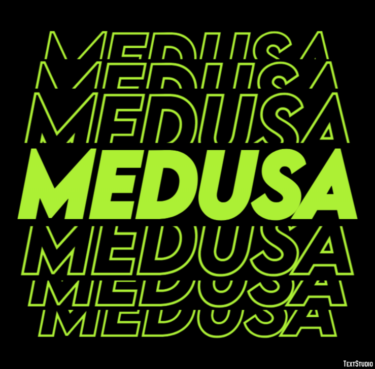 Medusa Efecto de texto