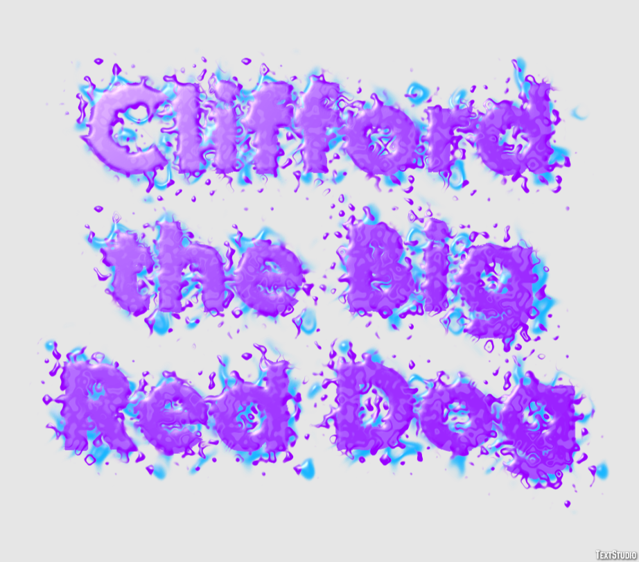 Clifford the Big Red Dog Text Effect