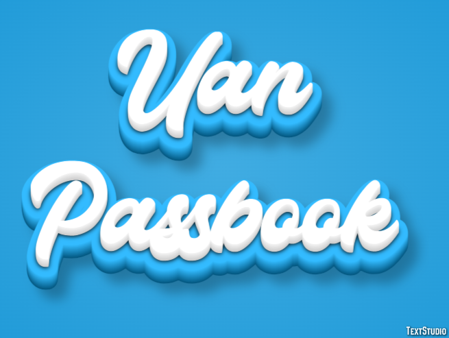Uan Passbook Tekst Effect