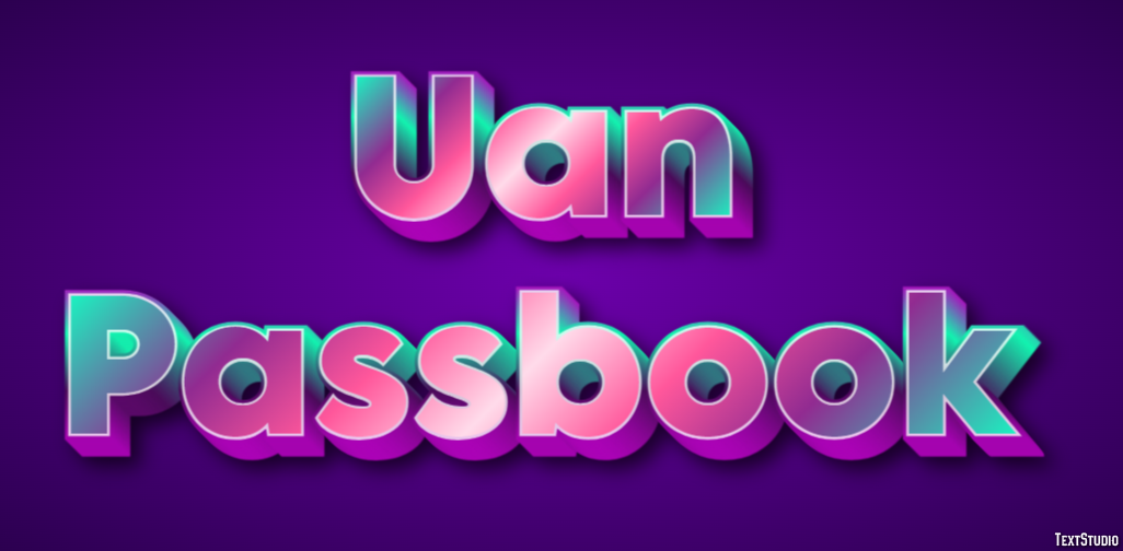 Uan Passbook Efekt tekstowy