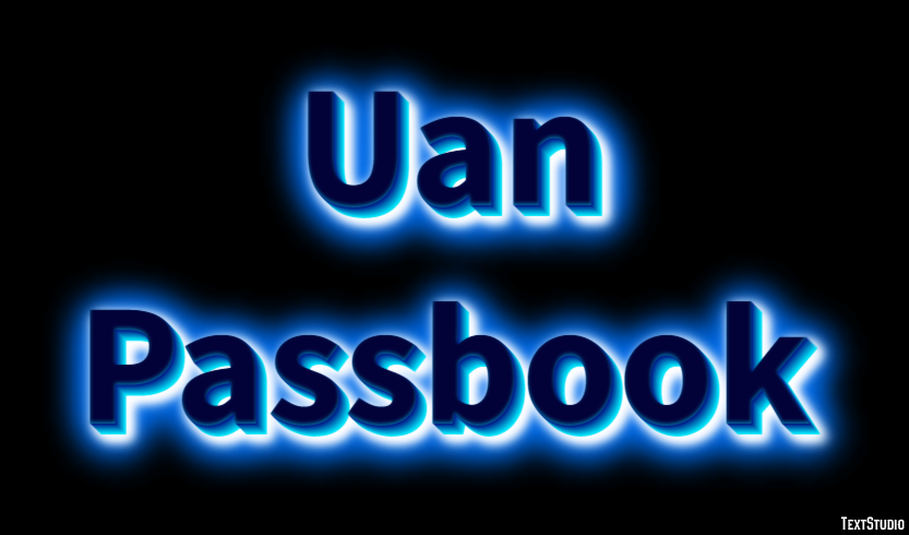 Uan Passbook Efeito de texto
