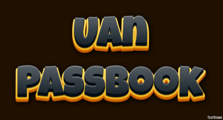 Uan Passbook Efeito de texto