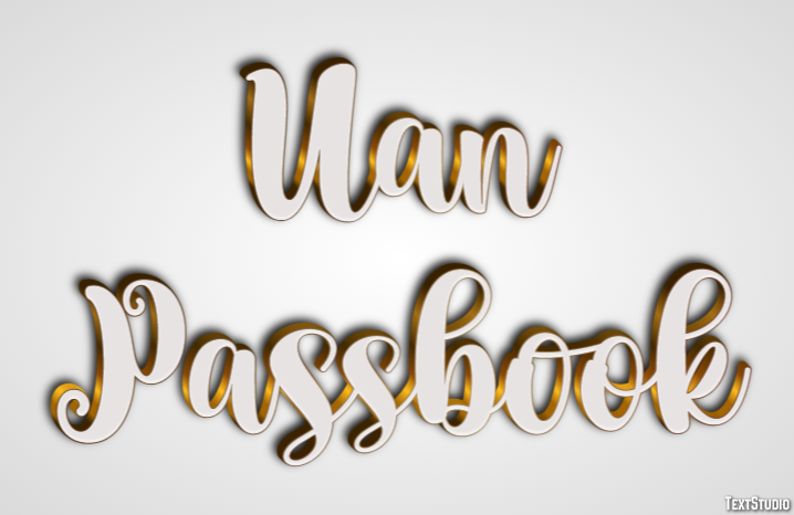 Uan Passbook Efekt tekstowy