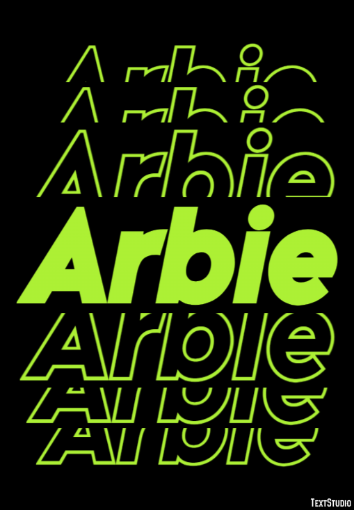 Arbie Texteffekt