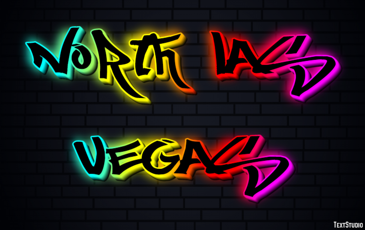 North Las Vegas Effetto testo