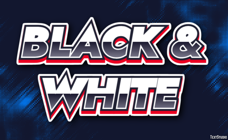 Black & White Text Effect