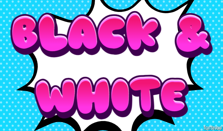 Black & White Text Effect