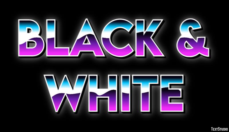 Black & White Text Effect