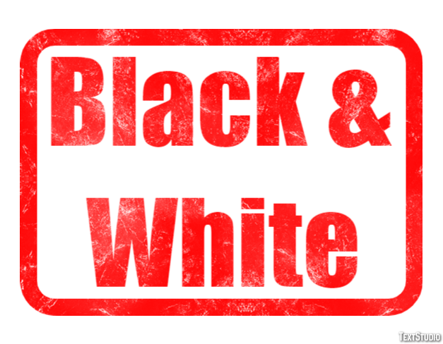 Black & White Text Effect