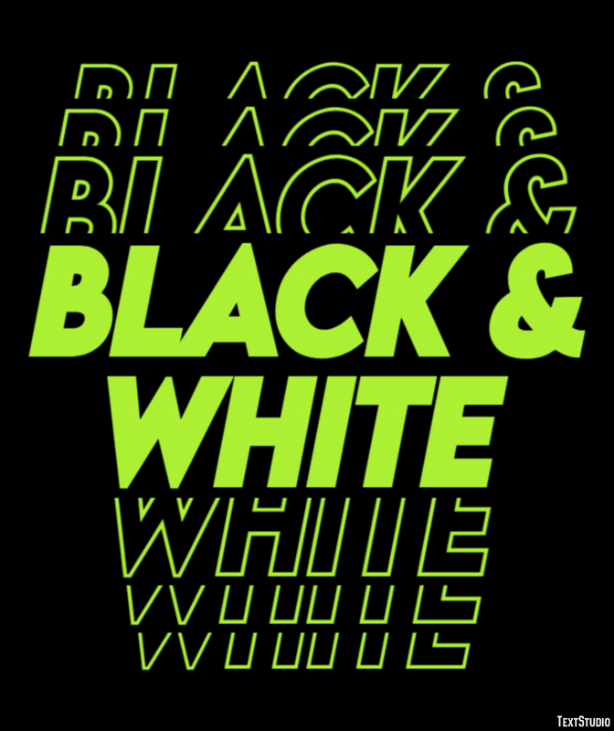 Black & White Text Effect