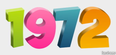 1972 Text Effect