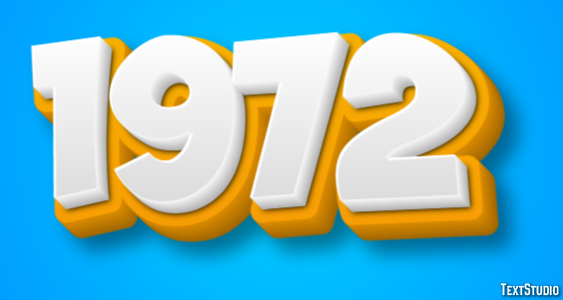 1972 Text Effect