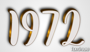 1972 Text effect