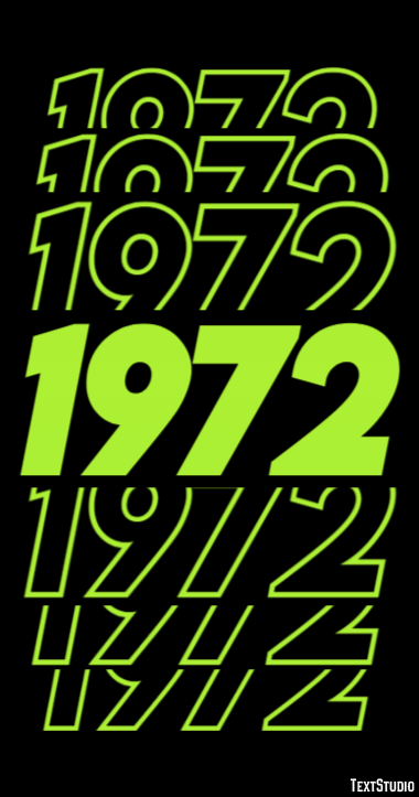 1972 Text Effect