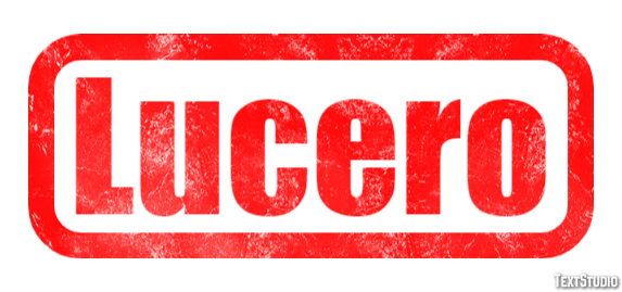 Lucero Effetto testo