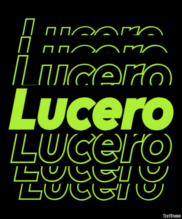 Lucero Effetto testo