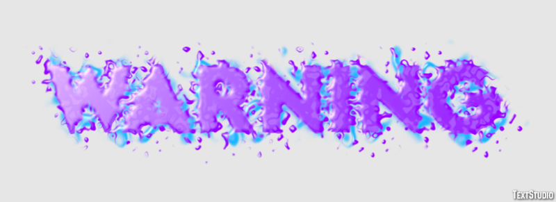 Warning Text Effect