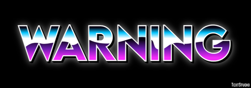Warning Text Effect